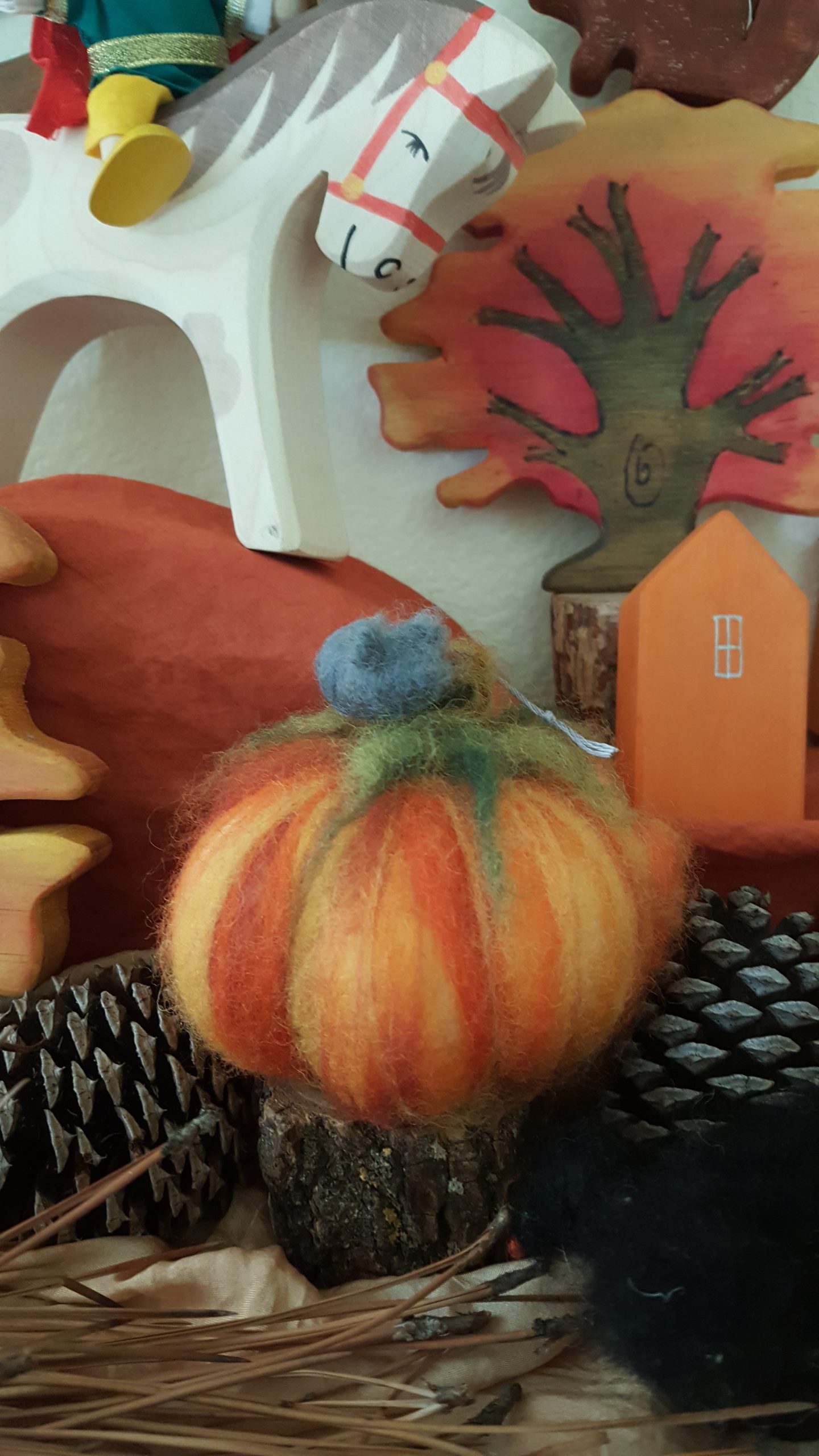 An autumn nature table