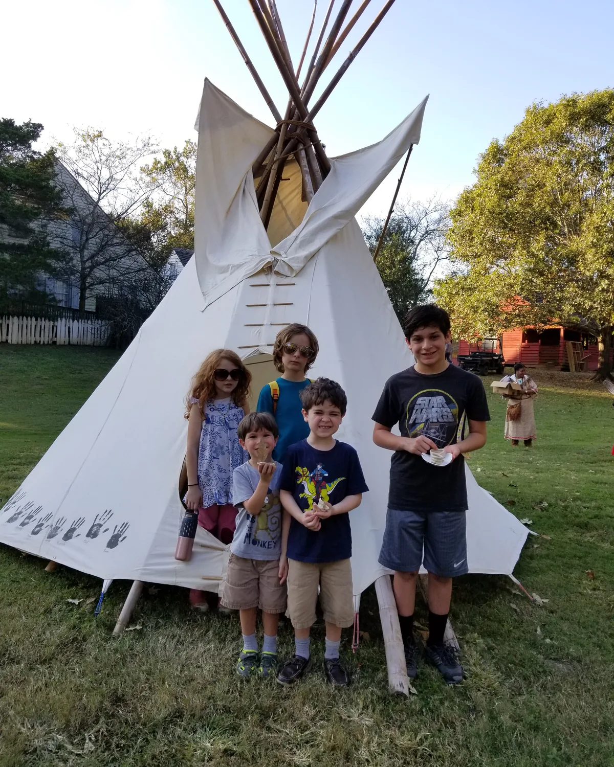 Children gathered together outdoors